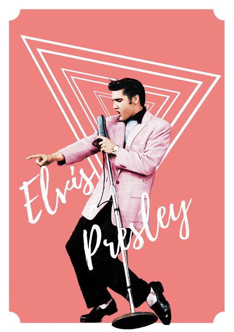 Elvis Presley Poster, Elvis Tattoo, Elvis Presley Posters, Elvis Wallpaper, Elvis Presley Images, Pink Clothes, Elvis Presley Pictures, Elvis And Priscilla, Elvis Movies