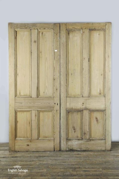 Reclaimed Doors, Pine Doors, Antique Garden, Architectural Pieces, Public Building, Garden Items, Double Door, Architectural Salvage, Double Doors