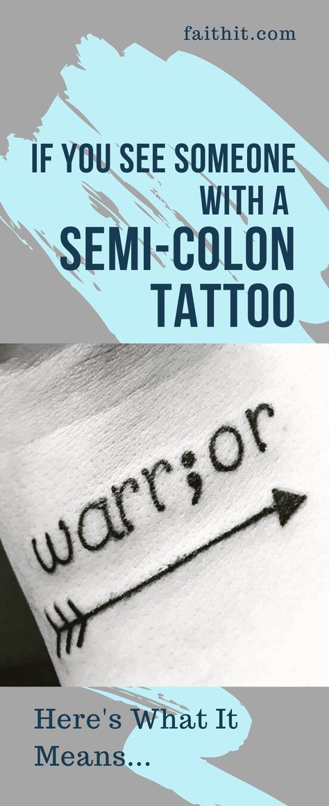 If You See Somebody With a Semicolon Tattoo, Here’s the Real Meaning Behind It #tattooideas #tattoodesign #tattooart #tattoosforwomen #tattoomodel. Find out more here 👉https://www.theworldaccordingtome.org/body-art/?art209 Unique Tattoos With Meaning, Semicolon Tattoo Meaning, Semicolon Tattoos, Colon Tattoo, Survival Tattoo, Survivor Tattoo, Body Tattoo Design, Awareness Tattoo, Health Tattoo