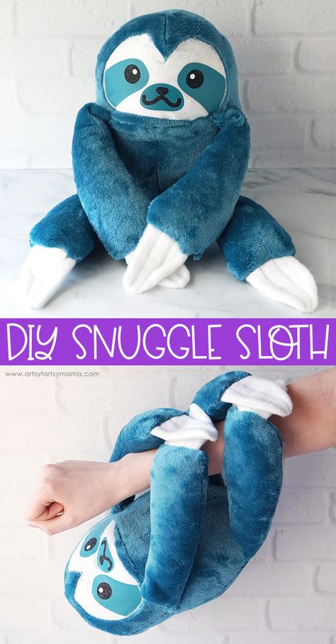 DIY Snuggle Sloth Stuffed Animal #sloth #polyfil #poly-fil #attheheartofyourproject #fairfield #fairfieldworld #stuffedanimal #cholyknight #diyplush #sewfun Sloth Plush Pattern, Diy Sloth Plush, Sloth Plush Pattern Free, Sewing Pattern For Stuffed Animals, Cholyknight Free, Sloth Stuffed Animal Pattern, Warmies Stuffed Animals Diy, Simple Stuffed Animals To Sew, Sloth Pattern Free Sewing