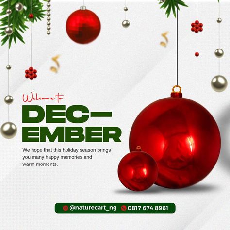 December New Month Design, December Graphic Design, Welcome To December Flyer, Flyer Design Christmas, Welcome To December Flyer Design, December Design Graphic, Christmas Flyer Design Ideas, Christmas Poster Design Ideas Creative, December New Month Flyer