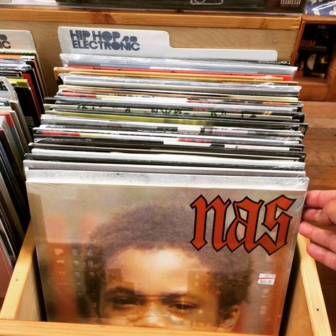 NAS | Crate digging in Berkeley, CA Crate Digging, Sound Garden, Record Stores, Visual Archive, Recording Studios, Studio Recording, Record Collection, Dj Equipment, Vintage Records