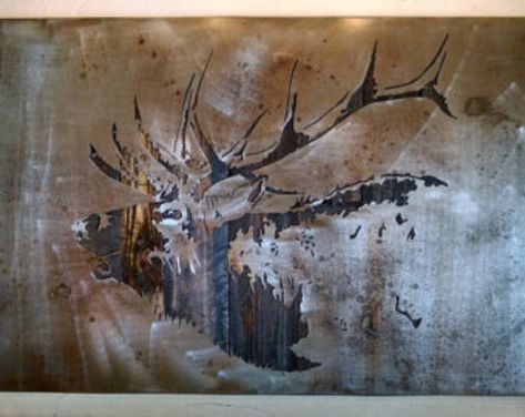 Legendary Fine Art by LegendaryFineArt on Etsy Bugling Elk, Rocky Mountain Elk, Metal Ideas, Woodwork Ideas, Reclaimed Wood Frames, Cad Software, Metal Tree Wall Art, Cnc Projects, Metal Tree