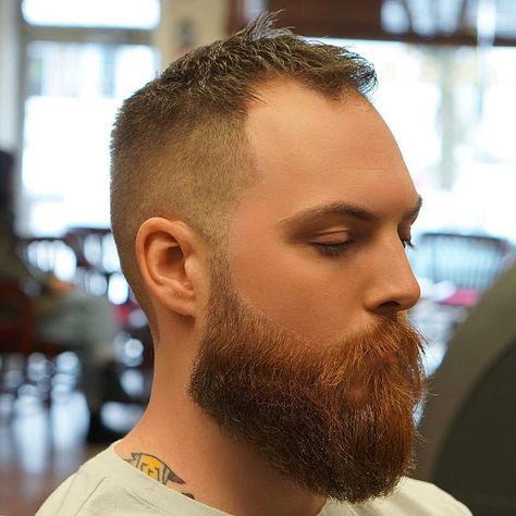 Short Cut with Longer Beard Shaved Head With Beard, Bald Haircut, Haircuts For Balding Men, Balding Mens Hairstyles, Bald Men With Beards, Thick Beard, Going Bald, Easy Hairstyles For Medium Hair, Bald Hair