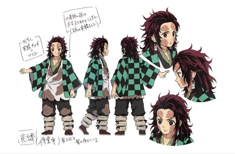 Kny Characters, Good Animated Movies, Demon Slayer Character, Design Sheet, Character Sheets, Model Sheet, Tanjiro Kamado, Japanese Manga Series, Character Wallpaper