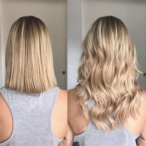 hair extensions in short hair - Google Search Hair Extensions Short Hair, Extensions Short Hair, Long Hair To Short Hair, Before And After Hair Extensions, Extensions For Short Hair, Hair Extensions Before And After, Best Hair Extensions, Before And After Hair, Hair Extensions For Short Hair