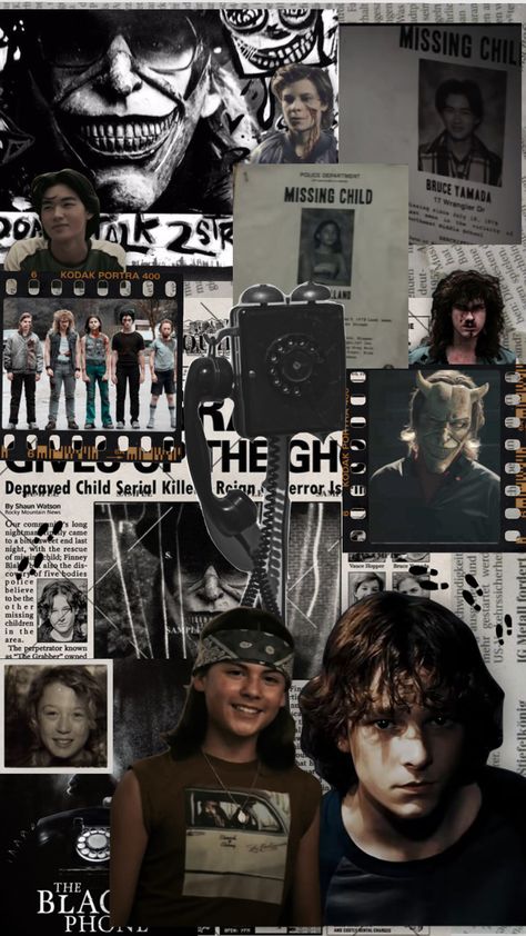 #theblackphone #finneyblake #robinarellano #vancehopper #griffin #paperboy #thegrabber #ethanhawke #masonthames #bruceyamada #tristanprovang #miguelcazarezmora #moodboard The Black Phone Mason Thames, Robin From The Black Phone Wallpaper, The Black Phone Drawing Ideas, Miguel Mora The Black Phone, Black Phone Movie Wallpaper, Wallpaper For Pictures, Black Phone Wallpaper Movie, Robin From The Black Phone, Robin Black Phone