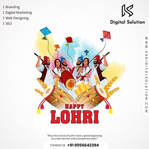 Happy lohri may this lohri brings happiness and prosperity in everyone’s life #lohri #celebration #festival #enjoy #digitalmarketing Happy Lohri Poster, Lohri Poster, Lohri Celebration, Lohri Wishes, Happy Lohri, Social Media Branding Design, Graphic Design Images, Happy Children's Day, App Development Services