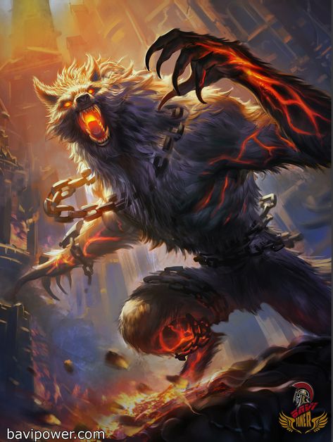 If you are a Norse-myth enthusiast, you definitely know who Fenrir was. Fenrir was among the most complicated characters in Norse mythology. We know that he would savagely destroy Norse Pantheon but we still admit he was a cool creature in Norse mythology. Wolf Artwork, Werewolf Art, Fantasy Beasts, 다크 판타지, Fantasy Monster, Mythical Creatures Art, Mythological Creatures, Arte Fantasy, 판타지 아트