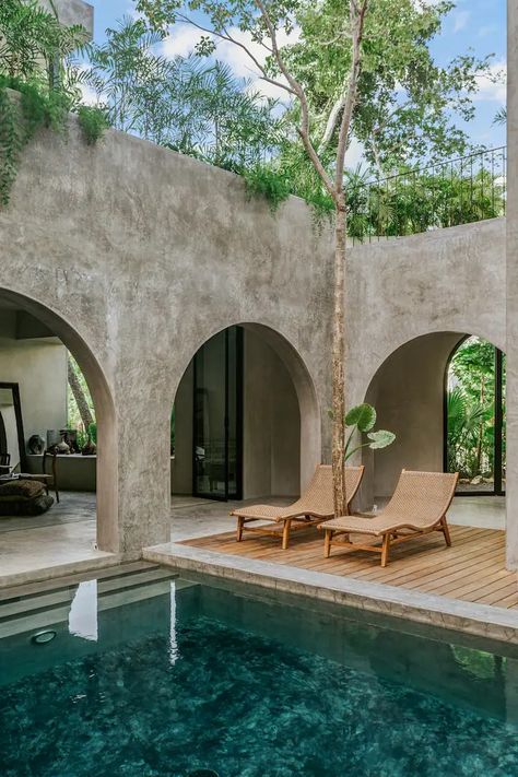 Casa Shalva | Tulum's Renowned Minimalist Palace - Houses for Rent in Aldea Zama, Quintana Roo, Mexico - Airbnb 3 Story Townhouse, Tulum House, Mexico Airbnb, Tulum Style, Incredible Architecture, Rooftop Dining, Quintana Roo Mexico, Outdoor Lounge Area, Siargao