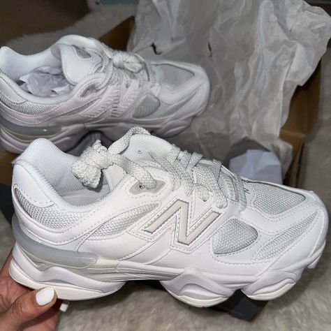 New Balance 960, White New Balance Shoes, Nike New Balance, Rare Shoes, Grey New Balance, New Balance 9060, New Balance White, Shoes New Balance, Pretty Shoes Sneakers