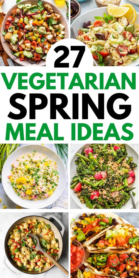 family friendly vegetarian meals Quick Easy Vegetarian Dinner, Meatless Meals Dinners, Family Vegetarian Meals, Meatless Meals Healthy, Spring Dinner, Easy Vegetarian Dinner, Best Vegetarian Recipes, Dinner With Ground Beef, Vegetarian Dinners