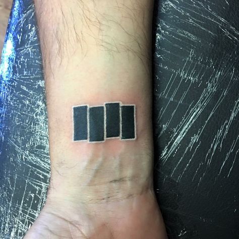 Black Flag Bars tattoo Black Flag Tattoo, Bar Tattoo, Black Bars, Explore Tattoo, Magic Tattoo, Up Tattoo, Sleeve Ideas, Sleeves Ideas, Tattoo Meaning