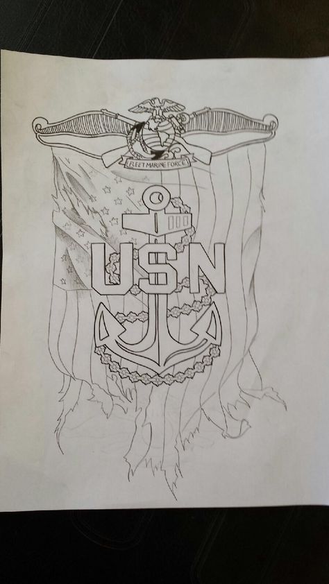 First draft Us Navy Tattoos, Navy Anchor Tattoos, Paisley Drawing, Usmc Tattoo, Anchor Drawings, Nautical Tattoo Sleeve, Navy Tattoos, Navy Corpsman, Patriotic Tattoos