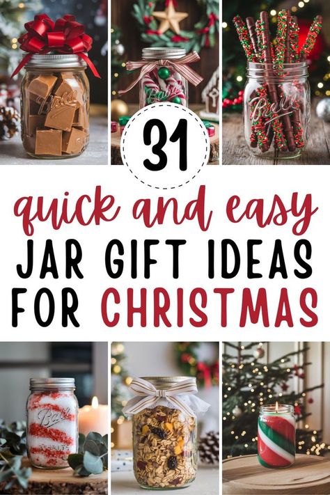 Christmas Gifts in a Jar Gifts In A Jar Ideas, Christmas Gifts In A Jar, Cozy Crafts, Mason Jar Gift Ideas, Jar Gift Ideas, Mason Jar Gift, Gifts In A Jar, Creative Diy Projects, Christmas Money