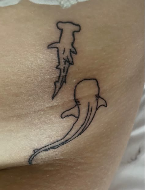 Simple Whale Shark Tattoo, Whale Shark Spine Tattoo, Small Whale Shark Tattoo, Matching Shark Tattoos, Hammerhead Tattoo, Simple Shark Tattoo, Whale Shark Tattoo, Hammerhead Shark Tattoo, Tattoo Prints