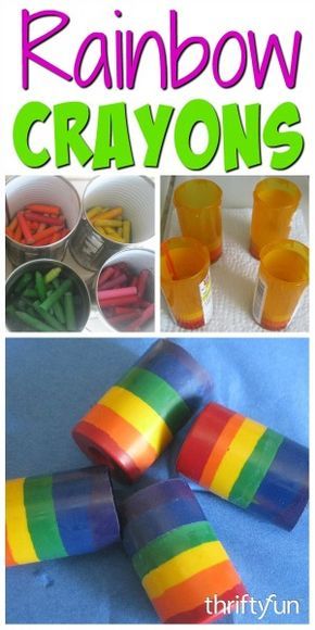 This is a guide about make a rainbow crayon from broken pieces. Recycle old broken crayons into new pretty rainbow crayons. Making Crayons From Broken Crayons, What To Do With Broken Crayons, Crayon Business, Crayon Recycling, Old Crayon Crafts, Melted Crayon Crafts, Toddler Crayons, Rainbow Crayons, Rainbow Crayon