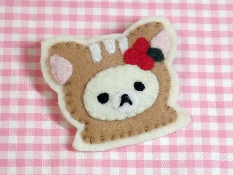 Felt Brooch Tutorial, Hand Sewn Plushies, Felt Charms, Felt Plushies, Brooch Tutorial, Felt Figures, Kawaii Felt, Food Plushies, 헬로키티 배경화면