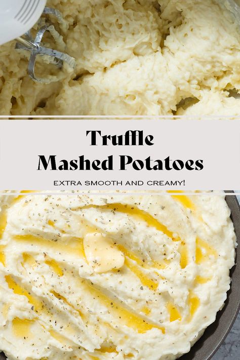 Truffle Oil Recipes, Truffle Mashed Potatoes, Panko Crusted Chicken, Black Truffle Oil, Cozy Winter Recipes, Creamy Potatoes, Mashed Potatoes Recipe, Mushroom Dish, Food Substitutions