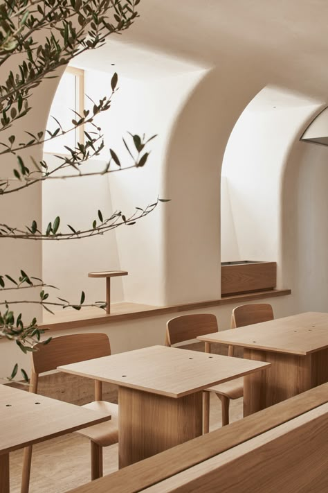 Gallery of Osteria Betulla / DA bureau - 13 Small Hall, Italian Interior, Italian Dining, Church Architecture, Restaurant Interior, Cafe Interior, Cafe Design, Retail Design, Bar Design