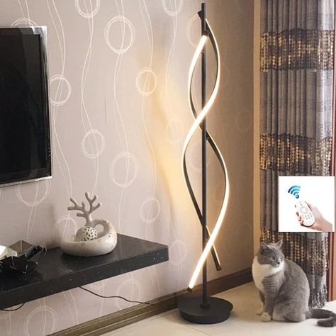 Dimmable Floor Lamp, Hanging Floor Lamp, Iron Lighting, Led Floor Lamp, Bedroom Lamps, Standing Lamp, Modern Floor Lamps, Room Flooring, Black Lamps