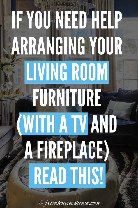 If You Need Help Arranging Your Living Room Furniture (With A TV and a Fireplace), Read This! Focal Point Living Room, Living Room With Large Windows, Awkward Living Room Layout, How To Arrange Furniture, Contemporary Family Rooms, Room With Large Windows, Room Layout Design, Long Narrow Living Room, Arrange Furniture