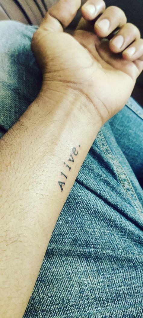 Still Alive Tattoo, Alive Tattoo, Cool Small Tattoos, Still Alive, Forearm Tattoos, I Tattoo, Small Tattoos, Tattoos For Guys, Triangle Tattoo