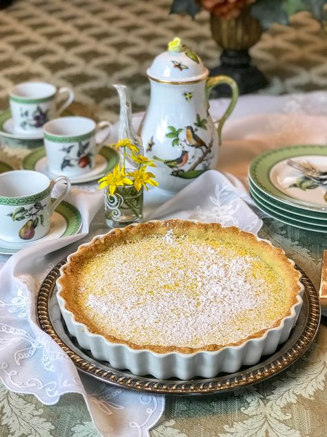 A simple and easy dessert made with few ingredients you likely already have on hand. Similar to tarts served in Scotland and Britain, this delicious lemon desserts is perfect for brunch, afternoon tea, Mother's Day or anytime you're craving lemon! Easy Lemon Tart with Shortbread Crust | 31Daily.com #lemon #afternoontea #tart #desserts #easydesserts #shortbread #citrus #31Daily Easy Lemon Tart, Tart Desserts, Delicious Lemon Desserts, Easter Brunch Recipes, Easy Easter Brunch Recipes, Easy Easter Brunch, Lemon Tart Recipe, Citrus Desserts, Easy Easter Treats