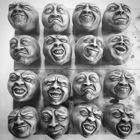 Ceramic Faces, Monday Feels, Ceramic Sculpture Figurative, Face Carving, Sculpture Projects, Clay Faces, Ceramics Pottery Art, Clay Art Projects, Sculpting Clay