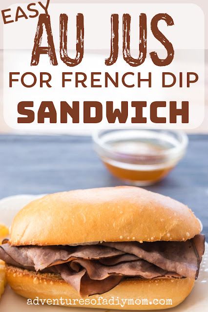 French Dips With Deli Roast Beef, French Dip Sauce, Roast Beef French Dip, Homemade Au Jus, Easy French Dip Sandwiches, Roast Beef Lunch, Roast Beef Au Jus, French Dip Au Jus, Jus Recipe