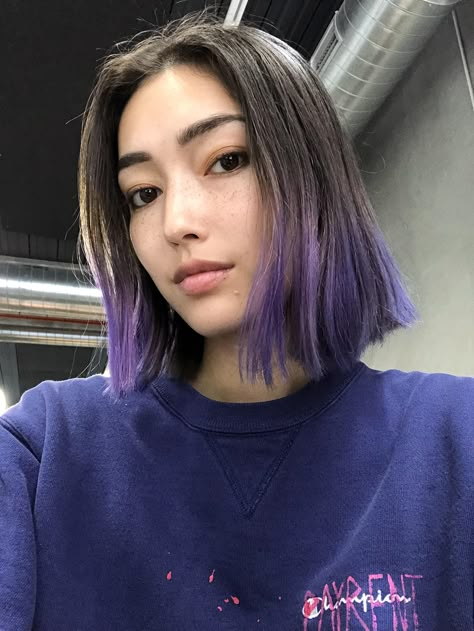 Trying to cherish my bleached ends a little longer while Im growing out my natural hair. Went with indigo this time! Hair Inspo Color, Colored Hair, Color Hair, Aesthetic Hair, Purple Hair, Hair Dye, Hair Color Ideas, Hair Colour, Hair Colors