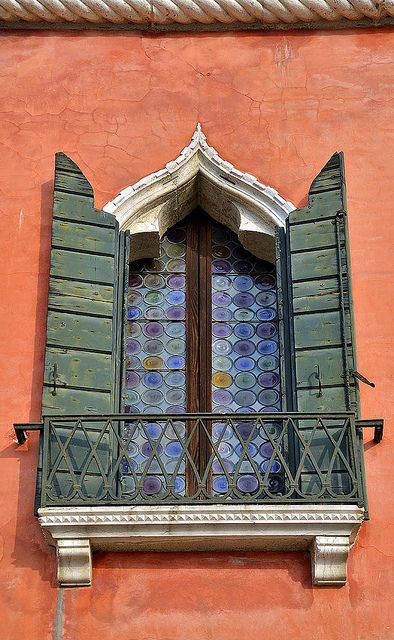 Venetian Window, Venice, Italy. by pedro lastra Beautiful Windows, Old Windows, Window Shutters, Window View, Window Boxes, Window Shopping, Open Window, Through The Window, Beautiful Doors