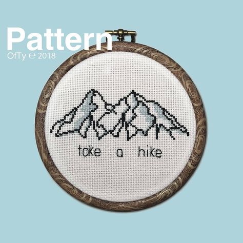 Add These to Your Cart! 13 Cross-Stitch Patterns That'll Make You Go, "Yep, That's Me" Mountain Cross Stitch, Stitch Quotes, Cross Stitch Beginner, Cross Stitch Quotes, Xstitch Patterns, Printable Chart, Stitch Gift, That's Me, Thread & Yarn