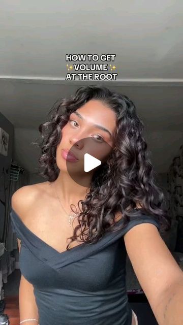 Hair care routinee on Instagram: "HOW TO GET VOLUME AT THE ROOTS✨ | nothing i hate more than flat roots that i cant even put my fingers in to shake and fluff and hair around 🥴 #curlyhair #volume" Root Volume Curly Hair, Volume Curly Hair, Root Volume, I Cant Even, The Roots, I Cant, Curly Hair, Curly Hair Styles, Hair Care