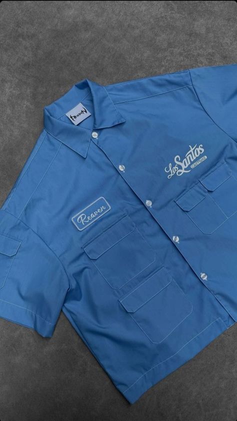 The fabric is fresh and quite comfortable Button Down Streetwear, Men’s Casual Shirts, Work Shirt Outfit Men, Workshirt Design, Work Shirt Outfit, Vintage Streetwear Men Outfits, Garage Fashion, Vintage Streetwear Men, Work Shirt Men