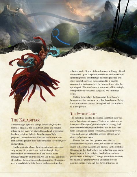 For fans of Eberron, homebrew Kalashtar rules for DnD 5E - Album on Imgur Homebrew Races, Warlock Spells, Dm Tips, 5e Races, Dnd Things, Dnd Homebrew, D D Classes, Dnd Items, Dnd Races