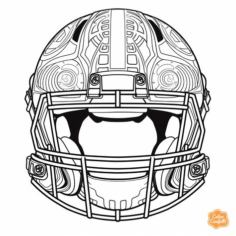 illustration of Intricate football helmet mandala design Football Thanksgiving, Football Coloring Pages, Thanksgiving Football, Detroit Lions Football, Coloring Page For Adults, Thanksgiving Coloring Pages, Team Mom, Football Helmet, A Football