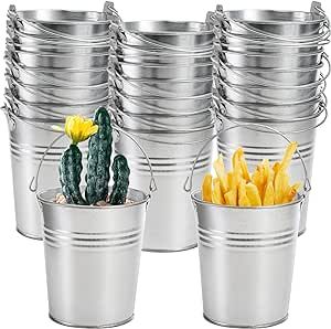 Table Centerpieces Party, Bucket Garden, Cafe Rod, Tin Buckets, Metal Buckets, Hotel Buffet, Centerpieces Party, Metal Pail, Tin Bucket