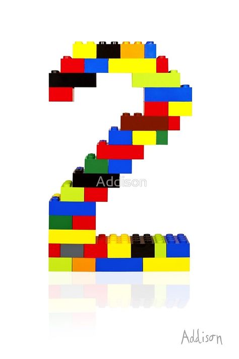 2 by Addison Lego Numbers, Lego Classroom, Lego Therapy, Double Numbers, Lego Party, Number Two, Number 2, Kid Stuff, Lego