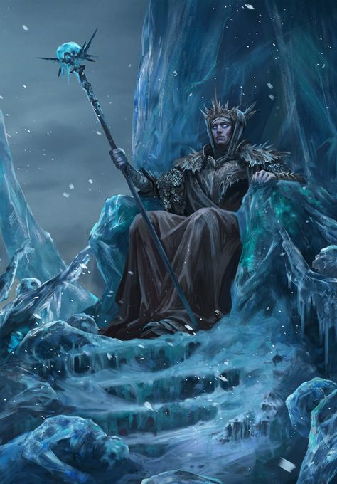 Ice Witch, Winter Queen, Icewind Dale, 다크 판타지, Ice Queen, Fantasy Inspiration, Medieval Fantasy, Dnd Characters, The Witcher