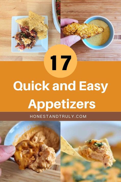 Looking for appetizers that are both quick and easy? Look no further! This collection of 17 appetizers is perfect for last-minute gatherings or busy nights when you need something delicious in a hurry. From fresh bites to cheesy favorites, these appetizers will impress your guests without the stress. Whether you're serving them as a snack or a starter, they’re guaranteed to be a hit with everyone! Best Simple Appetizers, Easy Appies Quick, Easy Room Temperature Appetizers, No Bake Appetizers Finger Foods, No Cheese Appetizers, Appetizers Without Cheese, Healthy Easy Appetizers, 3 Ingredient Appetizers, Quick Appetizers Last Minute