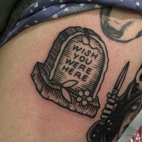 Welcome ! #GraveTattoo #FunnyTattoo #LolTattoo #tattoo #tattoos #inked #inkedboy #inkedbody #pin Try Tattoo, Grave Tattoo, Deftones Tattoo, Body Doodles, Tombstone Tattoo, Coffin Tattoo, Stone Tattoo, Tattoo Process, Sticker Inspo