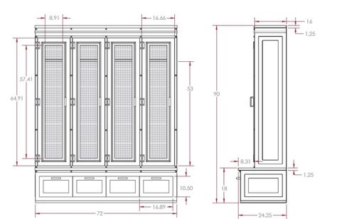 Mudroom Locker Dimensions Locker Dimensions, Golf Locker, Interior Design Certification, Mudroom Locker, Mudroom Cubbies, Golf Clubhouse, Wooden Lockers, Mudroom Cabinets, Vintage Lockers