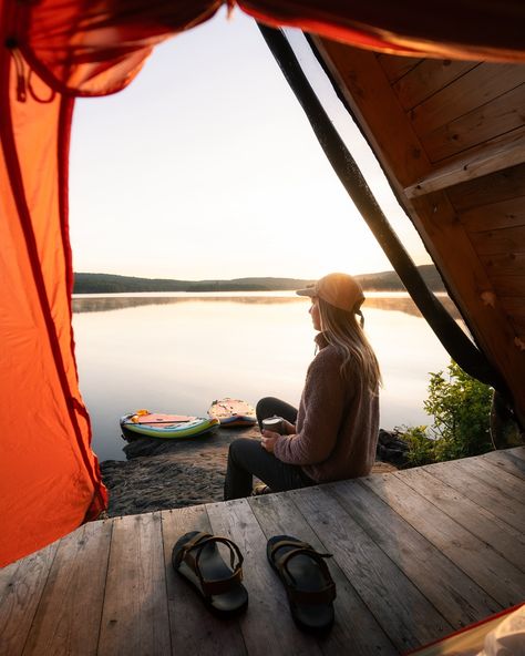 Home sweet home 🏕️🌿 🌞 It’s been so fun to explore Quebec lately and enjoy the beginning of summer at home. Summer At Home, Travel Outdoors, The Beginning, Home Sweet Home, Sweet Home, Hiking, At Home, Camping, Travel