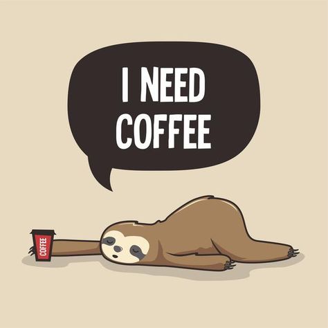 Lazy Cartoon Character, Need Coffee Meme, Coffee Cartoon Cute, Coffee Character, Coffee Tea Or Me, Nature Character, Coffee Jokes, Coffee Cartoon, Coffee Meme