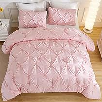 Pink Comforter Sets, Pintuck Comforter, Full Size Comforter Sets, Full Size Comforter, Pink Comforter, Dorm Bedroom, Comforter Bedding Sets, Bed In A Bag, King Comforter Sets