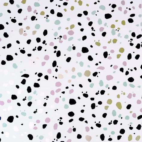 Dalmatian 10.05m x 53cm Metallic Finish Wallpaper Roll Spotty Wallpaper, Multi Wallpaper, Paw Wallpaper, Bedroom 2022, Spotted Wallpaper, Inspired Wallpaper, Animal Print Wallpaper, Dalmatian Print, Dots Wallpaper