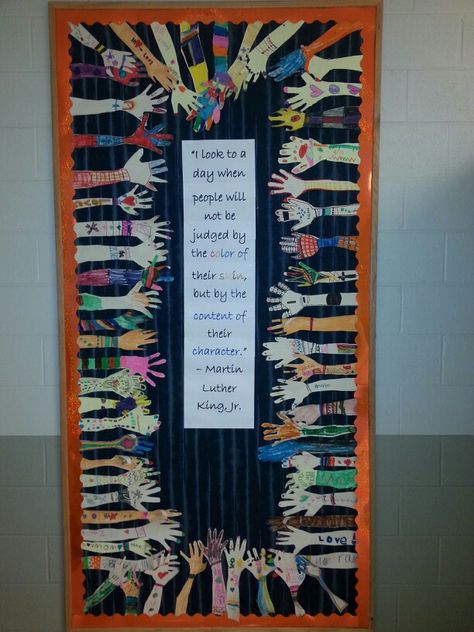 Diversity bulletin board for art-this is my first day of school activity and my… Diversity Bulletin Board, Harmony Day, School Doors, First Day Of School Activities, History Classroom, Door Decorations Classroom, Classroom Bulletin Boards, School Bulletin Boards, Class Decoration