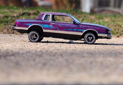 1987 Monte Carlo LS lowrider model car. Hand engraved side panels and bumpers. Monte Carlo Lowrider, Lowrider Model Cars, Lowrider, Model Cars, Street Scenes, Model Car, Monte Carlo, Car Model, Toy Car