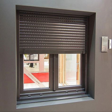 JST China Wholesale Automatic Security Aluminium Metal Rolling Roll Up Shutter Window Doors https://m.alibaba.com/product/1600619082470/JST-China-Wholesale-Automatic-Security-Aluminium.html?__sceneInfo={"cacheTime":"1800000","type":"appDetailShare"} Security Shutters Window, Dewalt Storage, Shutters Indoor, Flat Roof Design, Shutters Interior, Modern Window Design, Window Doors, Security Shutters, Shutter Designs